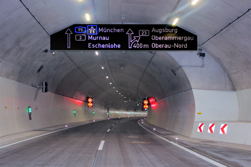 Tunnel Oberau nach Inbetriebnahme